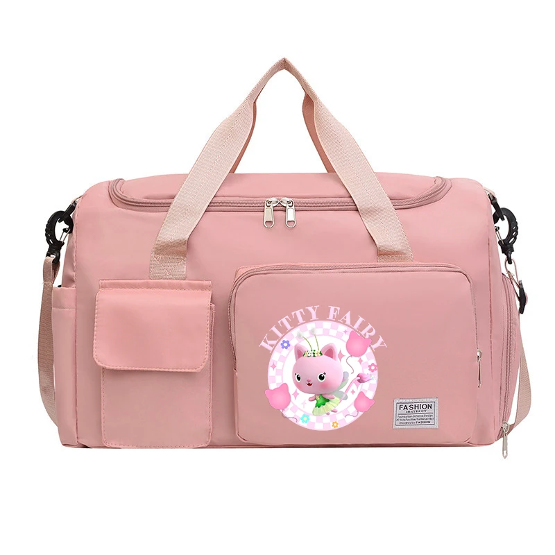 Gabby Dollhouse Borsa da viaggio carina Tote Borse portaoggetti per vestiti di grande capacità Borsone da palestra con scomparto per scarpe Borsa portatile