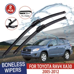 For TOYOTA RAV4 XA30 2005-2012 Car Windshield Wiper U-type Soft Rubber Frameless Bracketless Car Wipers 24