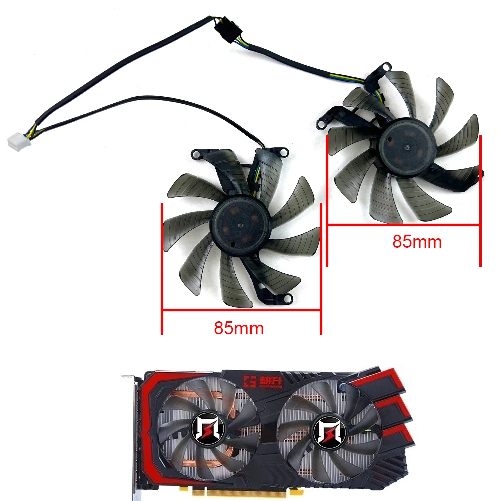 Ventilador ooling TH9215S2H-PAA01 85MM 4PIN para Gainward GALAX KFA2 GTX 1660 1660Ti RTX 2060 2070 ventiladores de tarjetas súper gráficas