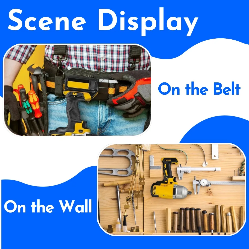 Perceuse électrique avec crochet de ceinture, perceuses sans fil, support de clé, crochets à Clip, outil adapté pour perceuses à percussion Dewalt/Makita/Milwaukee, 2 à 6 pièces