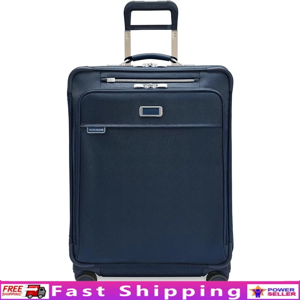 

Medium Expandable Spinner Luggage Softside Rolling Suitcase 360 Degree Wheels Self Repairing Zipper Travel Bag Men Women