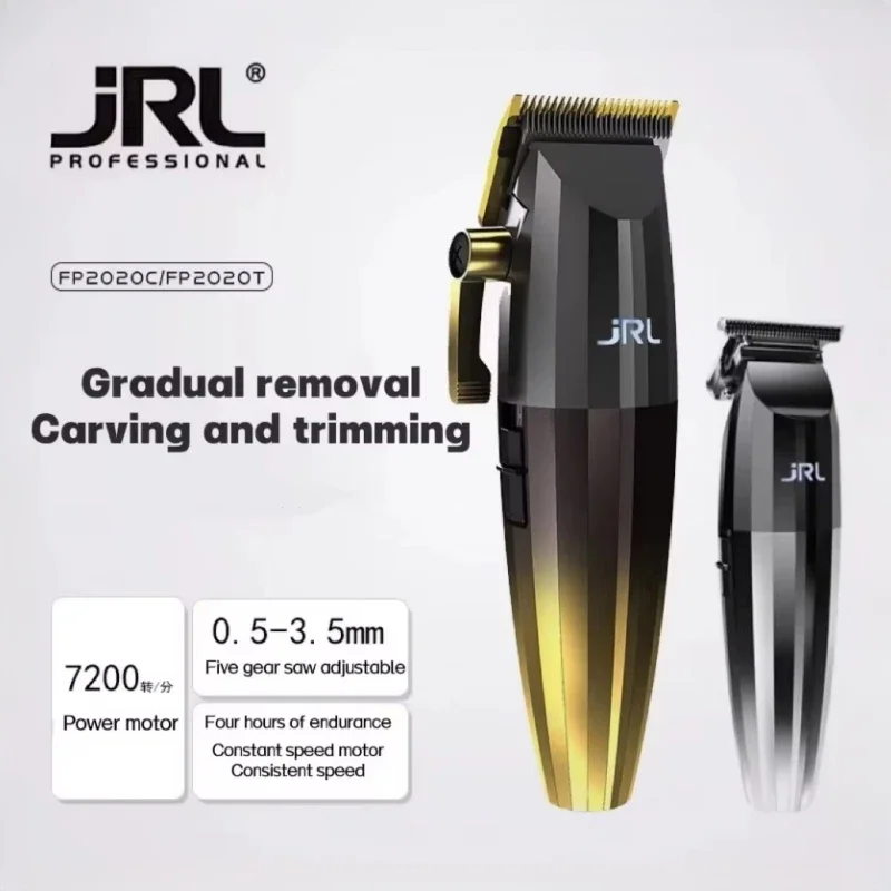 Original JRL Clipper JRL 2020c 2020t Professional Hair Clipper Men\'s Oil Head Trimmer Cordless Electric Push Shear Hairdresser