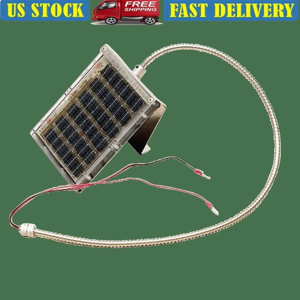 

12V Solar Charger Weatherproof Durable Marine Farm Equipment Deer Feeders Heavy Duty Mounting Bracket Conduit Cables Rustproof