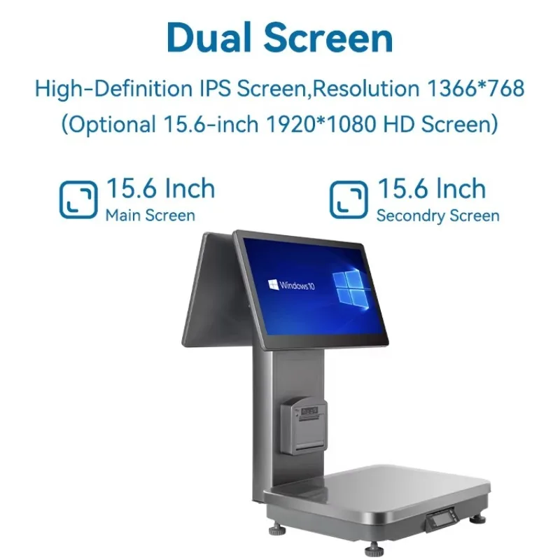 Smart POS Scale Equipped with AI Scanner AI-powered Weighing and Checkout Terminal Designed Specifically for Retail Stores view 4