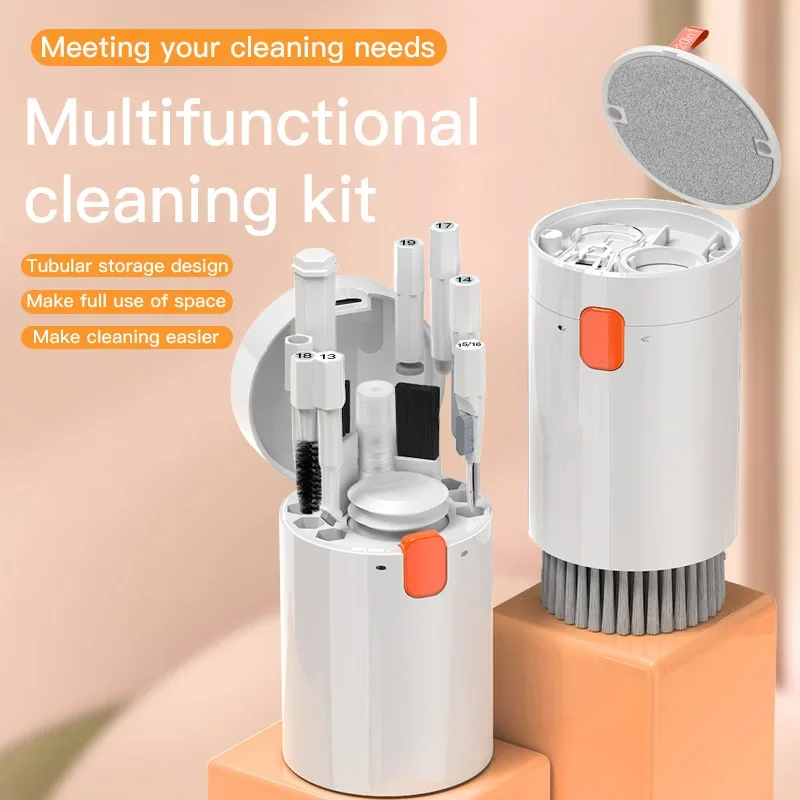 20 in 1 Multifunctional Cleaning Kit for Computer Keyboard Earphones And Screen - Keycap Puller And Screen Clean Tools Set