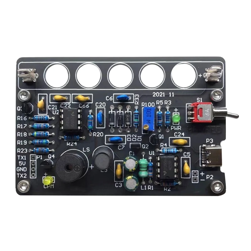 DIY Nuclear Radiation Meter Circuit Board Kit Assembled Geiger Counter Radioactive Ray X//-Ray Radiation Tester High Guality