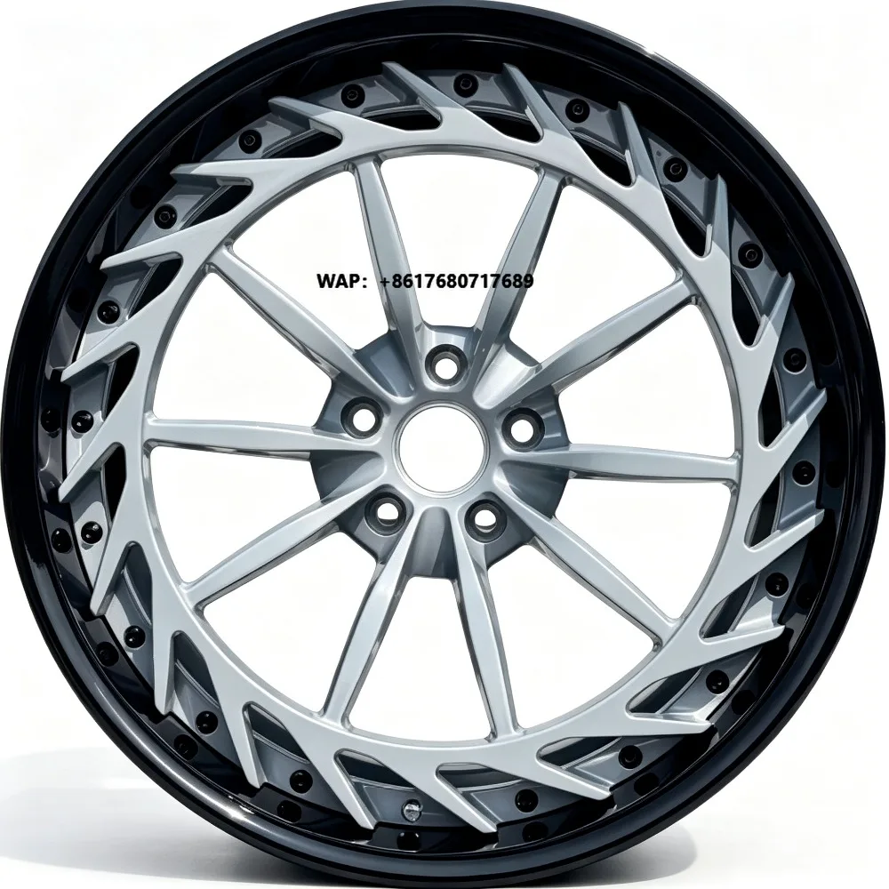 

High Quality 2 Piece Custom Forged Car Hub 18 -24 Inch 5x112 5x130 5x114.3 6061 Alloy Car Rims for Racing Car