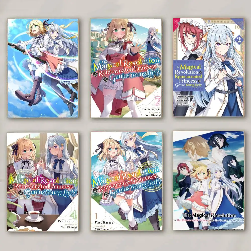 anime M-Magical Revolution of the-E Poster Modern Wall Decal for Living Room Cafe Office Bar and Bedroom