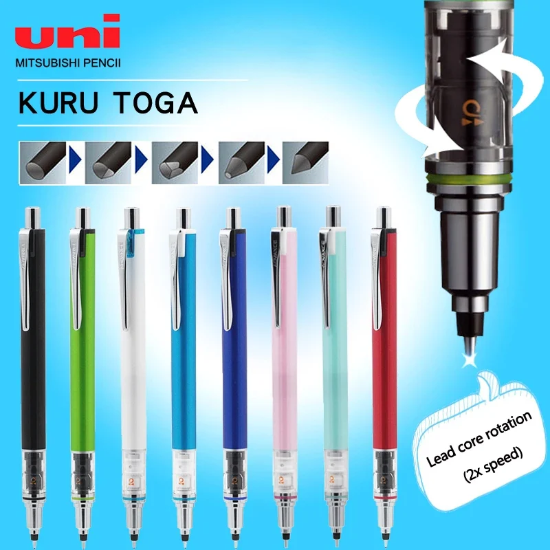 Japan UNI M5-559 Rotary Mechanical Pencil 0.3/0.5/0.7mm Kuru Toga ADVANCE Mechanical Pencil Low Center of Gravity