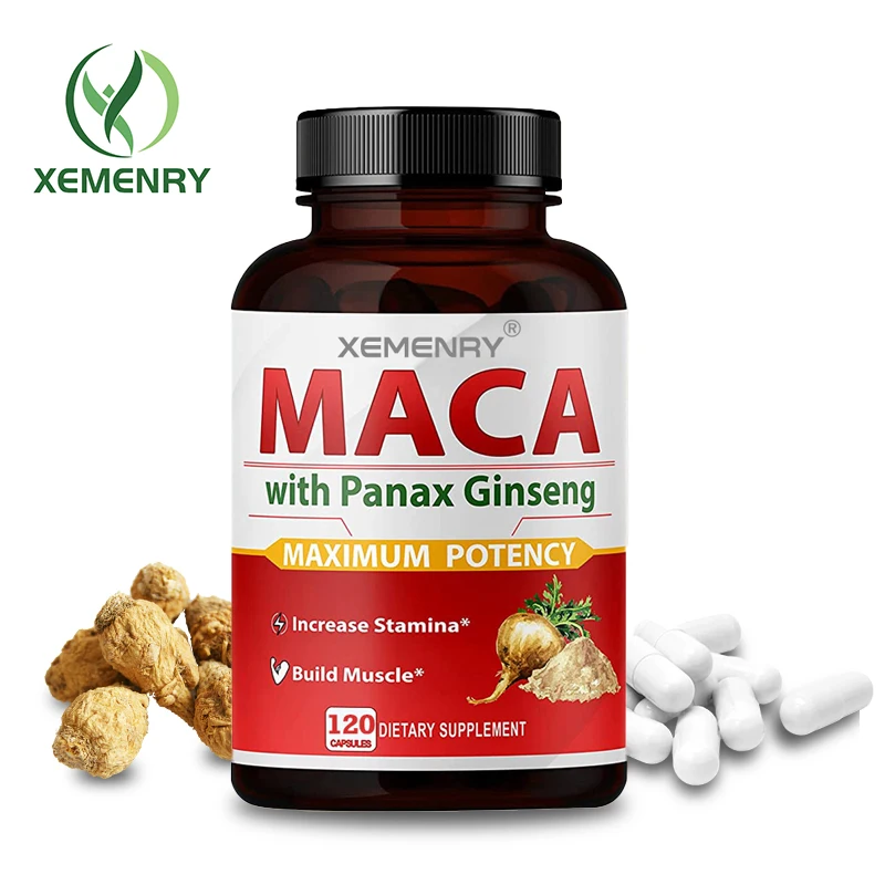 

Maca Capsules - Increase Size, Hardness, Improve Strength, Relieve Fatigue, Natural, Maca, Ginseng