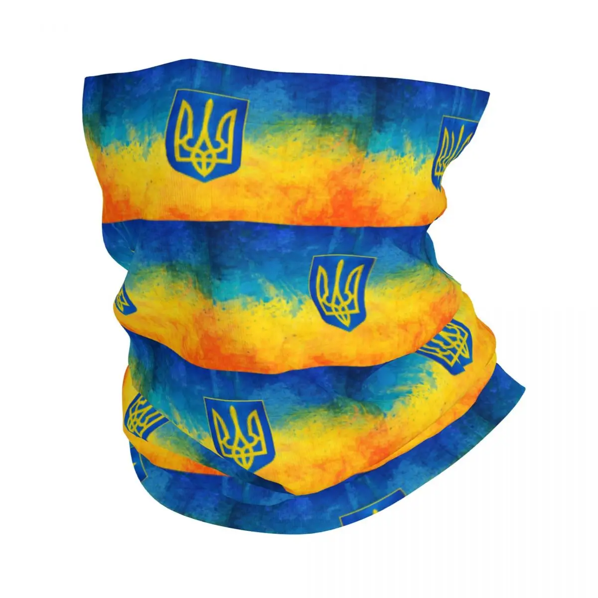 Ukraine Flag Bandana Neck Gaiter Printed Balaclavas Mask Scarf Warm Cycling Riding Unisex Adult Washable