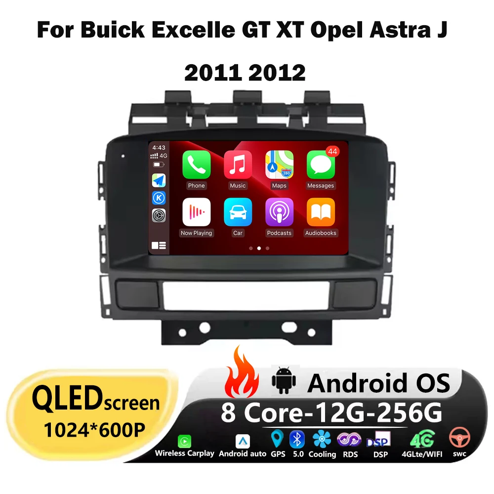 

7 дюймов Android Auto для Buick Excelle GT XT Opel Astra J 2011 2012 Автомобильный монитор Стерео Видео Радио Мультимедийный плеер Навигация GPS