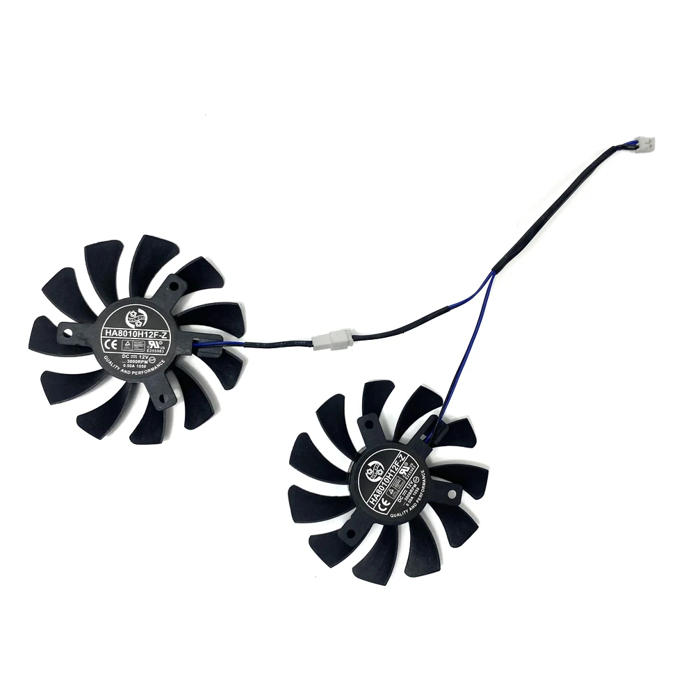 75MM Cooling Fan HA8010H12F-Z 2Pin GTX1650 Video Card Cooling Fan For MSI GTX 1650 SUPER VENTUS XS Graphics Card Fans