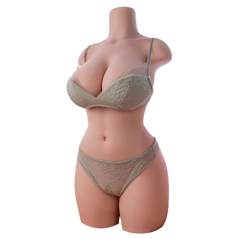 Bambola in silicone solido Mezzo corpo Prodotti per adulti maschili Giocattoli sessuali non gonfiabili Simulazione completa del corpo umano in silicone