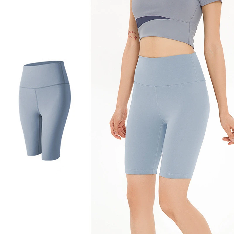 Women Sports Short Yoga Shorts High Waist Breathable Soft Fitness Tight Women Yoga Legging Shorts Cycling Athletic Gym Shorts