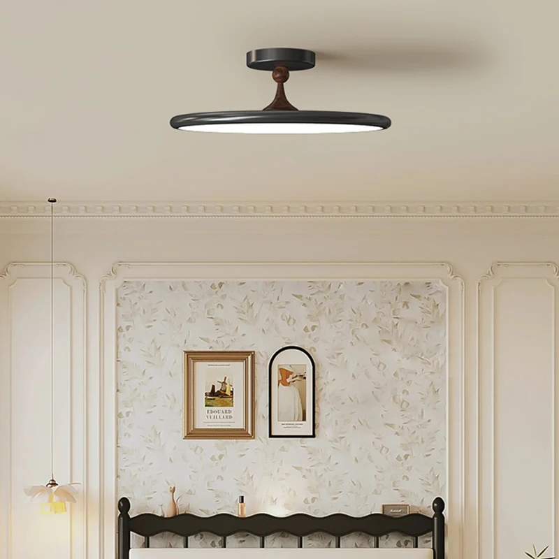 

Master Bedroom Lamp 2024 New Bauhaus High-end Eye Protection Study Cream Wind Ufo Room Lamp Ceiling Lamp