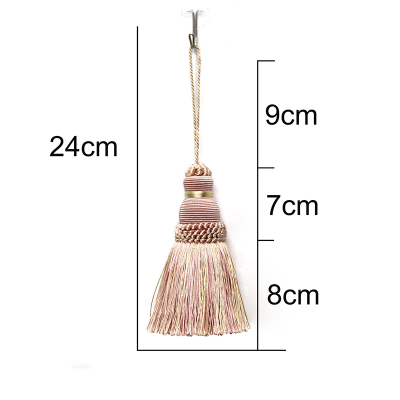 4Pcs Tassel Hanging Accessories Fringe Decorative for Doors Silk Decoration Crafts Cotton Tassels Curtain Pendants Brushes Decor