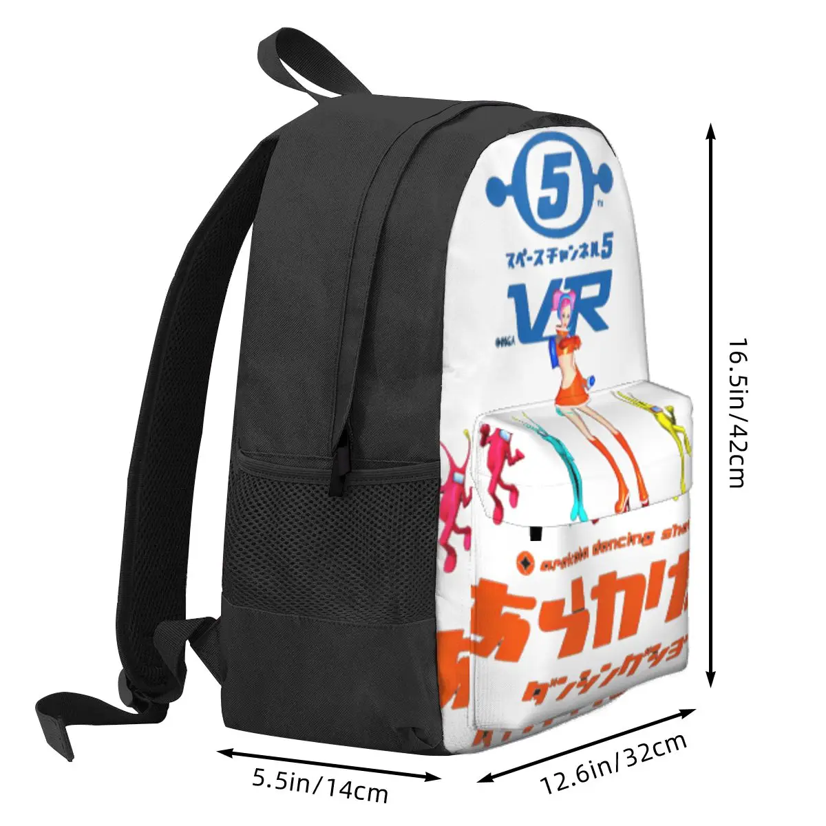 Space Channel 5 Ulalas Swingin Report Show Student Backpack School Bag Hiking Travel Daypack for Men Women Bookbag Shoulder Bags