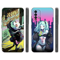 Rebecca Cyberpunk Edgerunners Black Silicone Phone Case For Xiaomi Redmi Note 9 10 11 12 13 Pro Plus 9S 10S 11S 12S TPU Cover