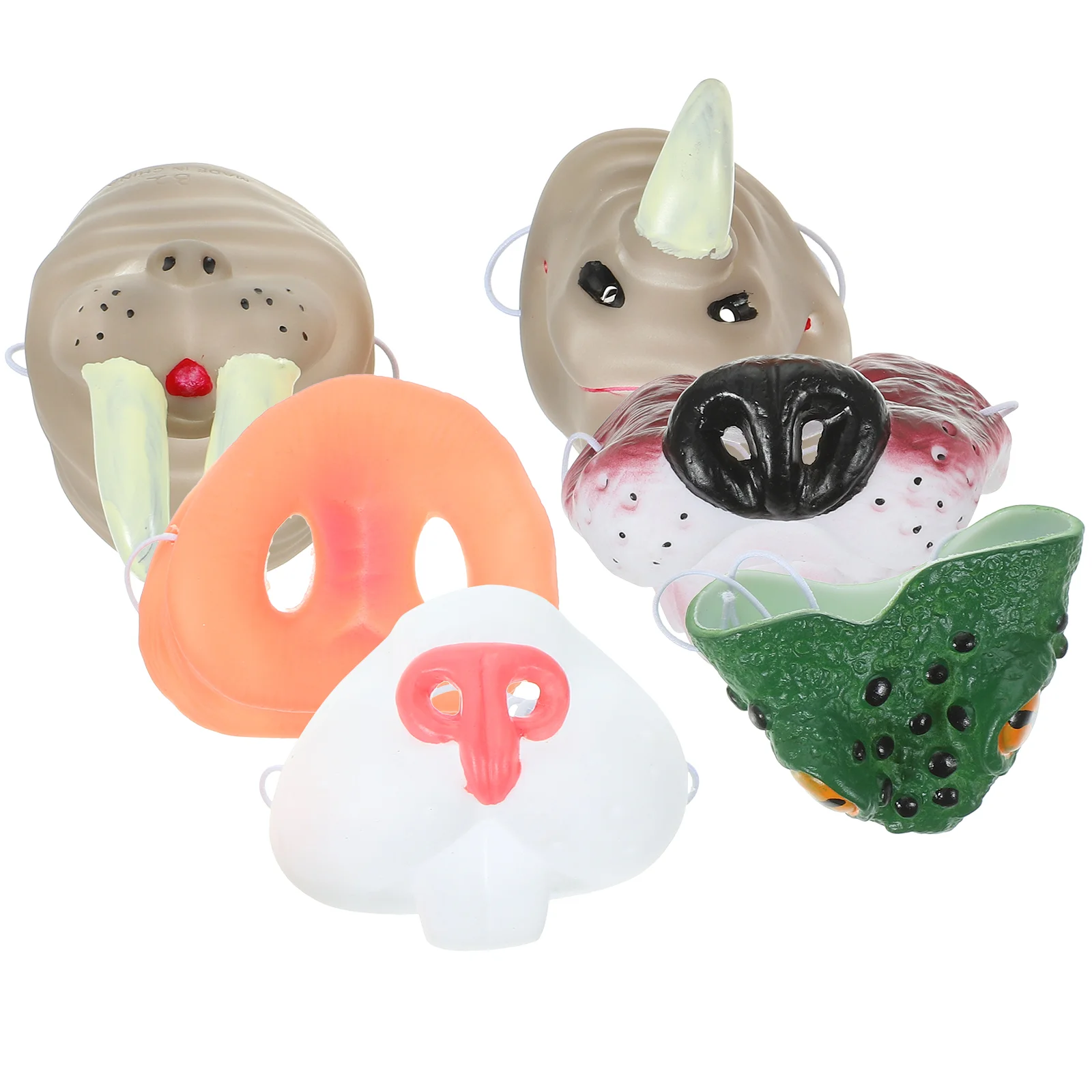 

Halloween Animal Nose Realistic Simulation Cosplay Supplies Prop for Party Compact Rabbit Theme Circus Vinyl Replaceable