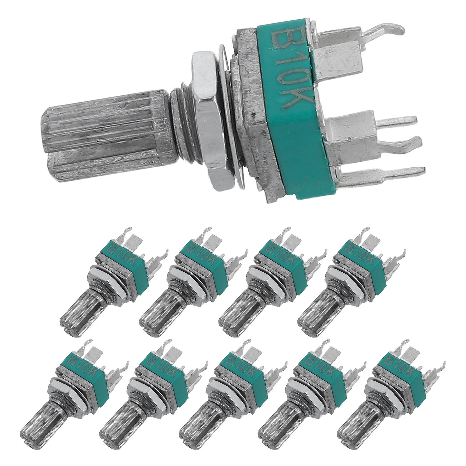 

10Pcs Precision Potentiometer Bracket Vertical Type for Audio Equipment Electronic Production Smooth Rotation Control