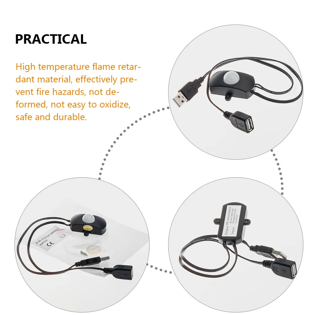 

Motion Sensor Light Lamp Controller Infrared Human Detection 120 Degree High Sensitivity Flame Retardant Easy