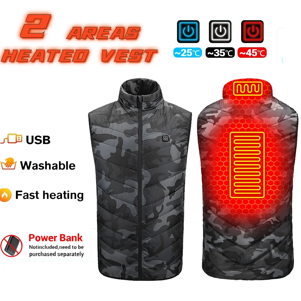 

Warm Jacket Fever Vest Outdoor Leisure Warm Sports Outdoor Vest Winter Heated Jacket Cold Winter Outdoor Clothing Sports