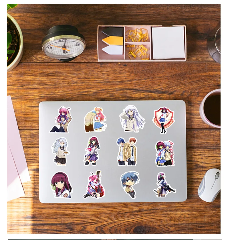 10/30/50 قطعة الملاك يدق الكرتون الكتابة على الجدران أنيمي ملصقات الكمبيوتر المحمول الهاتف الغيتار سكيت كوب ماء لعبة مقاومة للماء ملصق الشارات