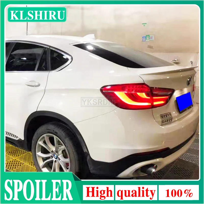 

For bmw F16 X6 X6M M-Styling 2015 2016 2017 2018 High Quality ABS Plastic Unpainted Primer Car-Styling Rear Wing Lip Spoiler