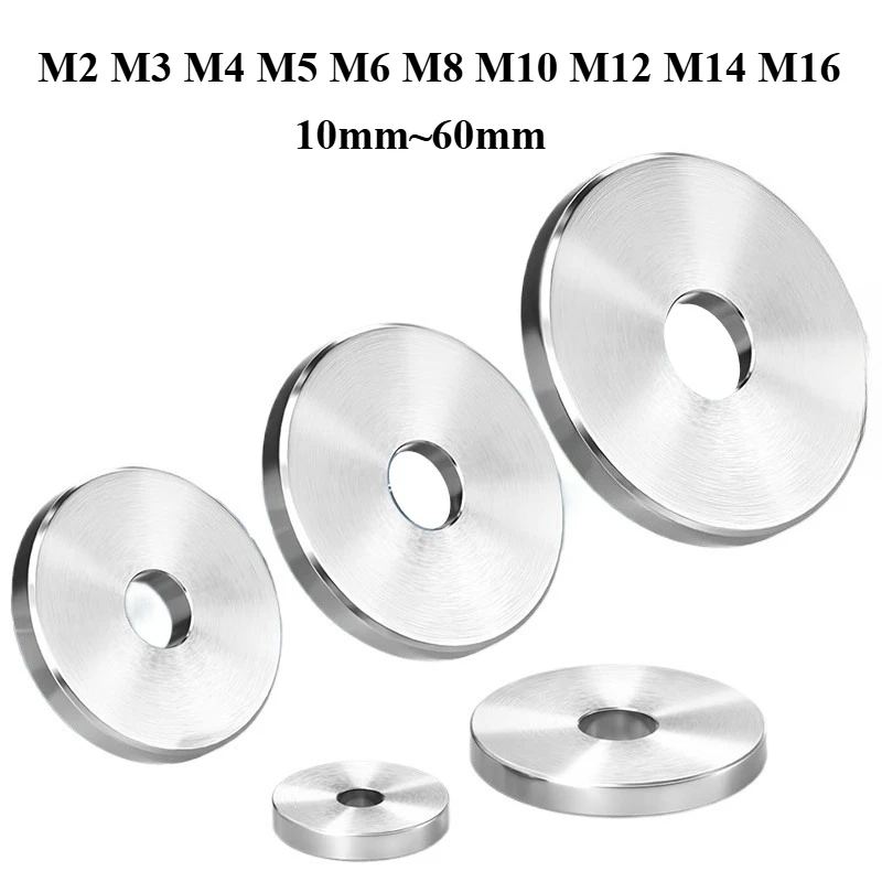 High-grade 304 stainless steel enlarged, heavy-duty and thick flat washers M2 M3 M4 M5 M6 M8 M10, mechanical parts