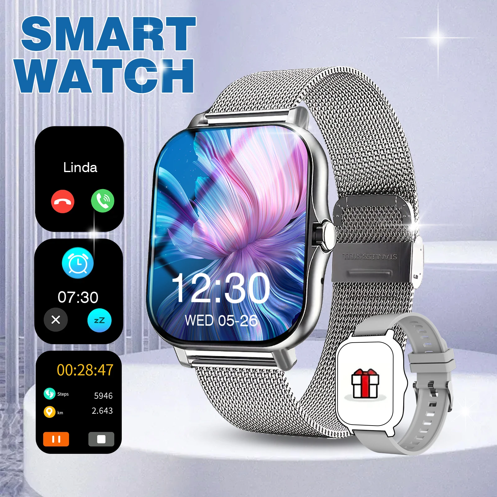 Multi-Functional Sports Smart Watch with Wireless Calling and Music Control description 9