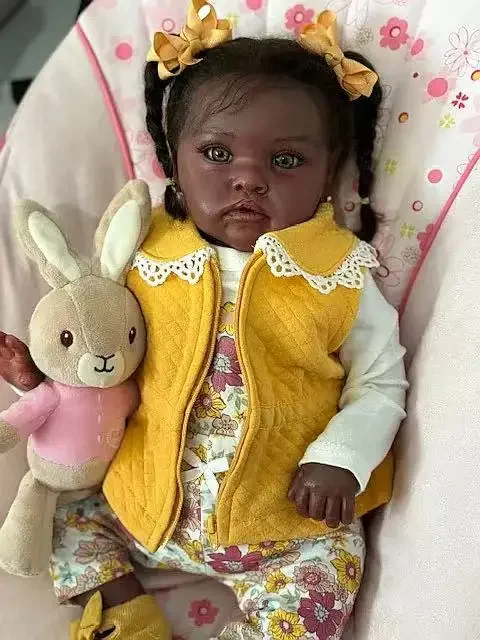 DLS – bébé Chantal Reborn personnalisé de 22 pouces, approvisionnement limité, avec cheveux enracinés à la main, poupée déjà finie avec différentes robes