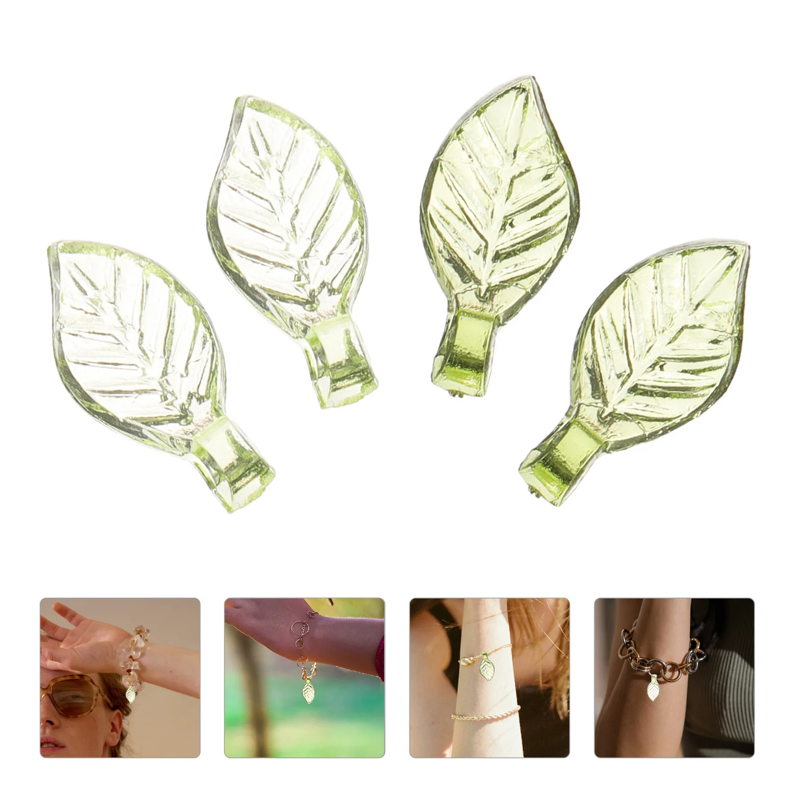 

100 шт., акриловые подвески в виде листьев, подвески, принадлежности для самостоятельного изготовления ювелирных изделий, браслет в виде листьев, ожерелье, серьги, аксессуары для рукоделия
