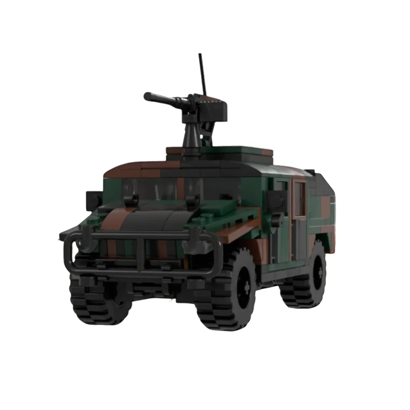 

NEW 297PCS MOC Creative Model Woodland Humvee Collectible Display DIY Building Blocks Home Decor Gift Showcase Set Display Gift