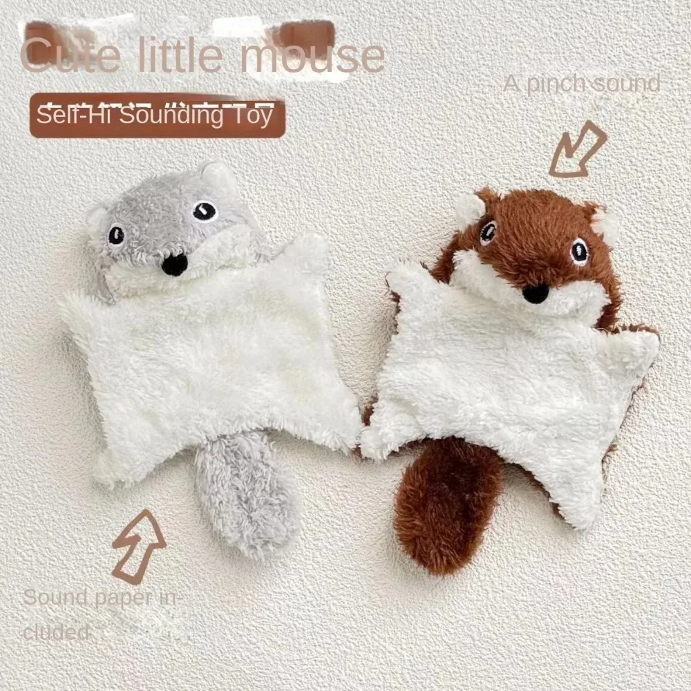 

Милая плюшевая игрушка для кошек с летающей белкой, интерактивная устойчивая к укусам игрушка-дразнилка для кошек, звонков котенка, бумажная звуковая игрушка, товары для домашних животных