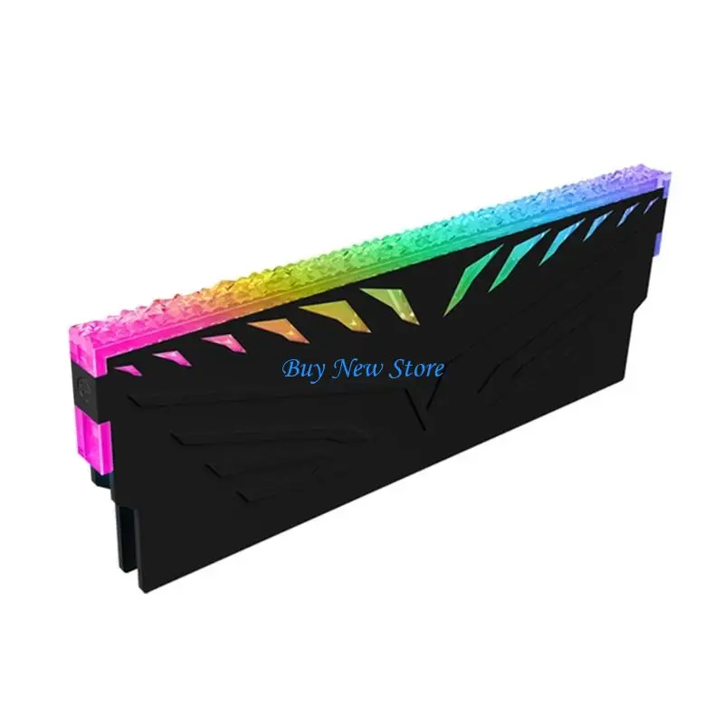 Dissipatore calore ARGB in metallo 20CE con raffreddamento a pad termico e illuminazione RGB per modulo memoria DDR5