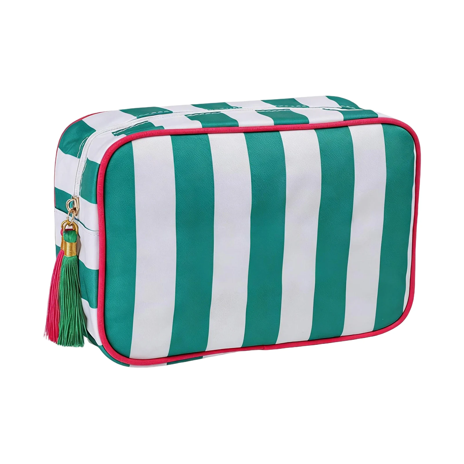 Striped Clutch Small Handbags Large Capacity Mahjong Storage Bag Multipropose Outdoor Cosmetic and Toiletries Storage Bag