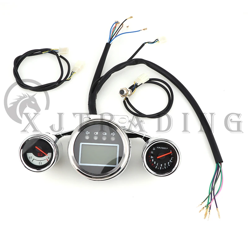 

LCD Display Gauge Speedometer odometer Battery Indicator Universal Instrument For DIY 110cc-250cc ATV UTV Buggy Quad Bike Parts