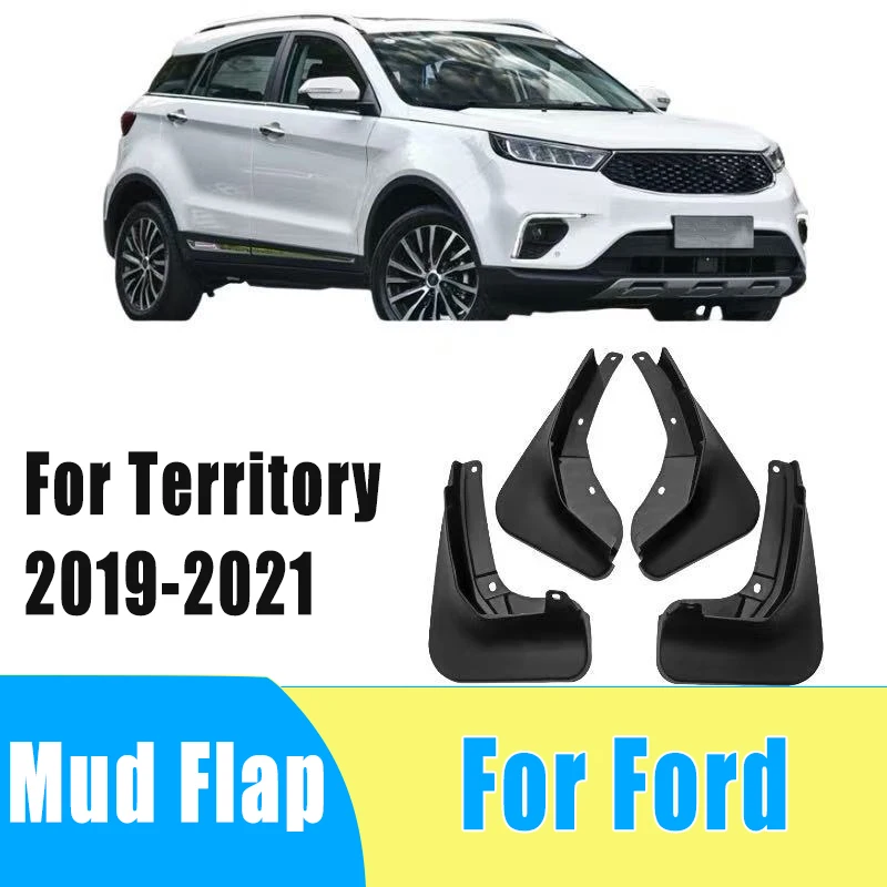 

4pcs Automobiles Tire Mudguard Waterproof Prevent Mud Splashing Car Mud Flap Fender Trim Accessory For Ford Territory 2019-2021