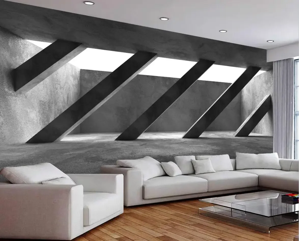 papel de parede Custom wallpaper mural cement wall 3d relief three-dimensional modeling background wall TV background wall