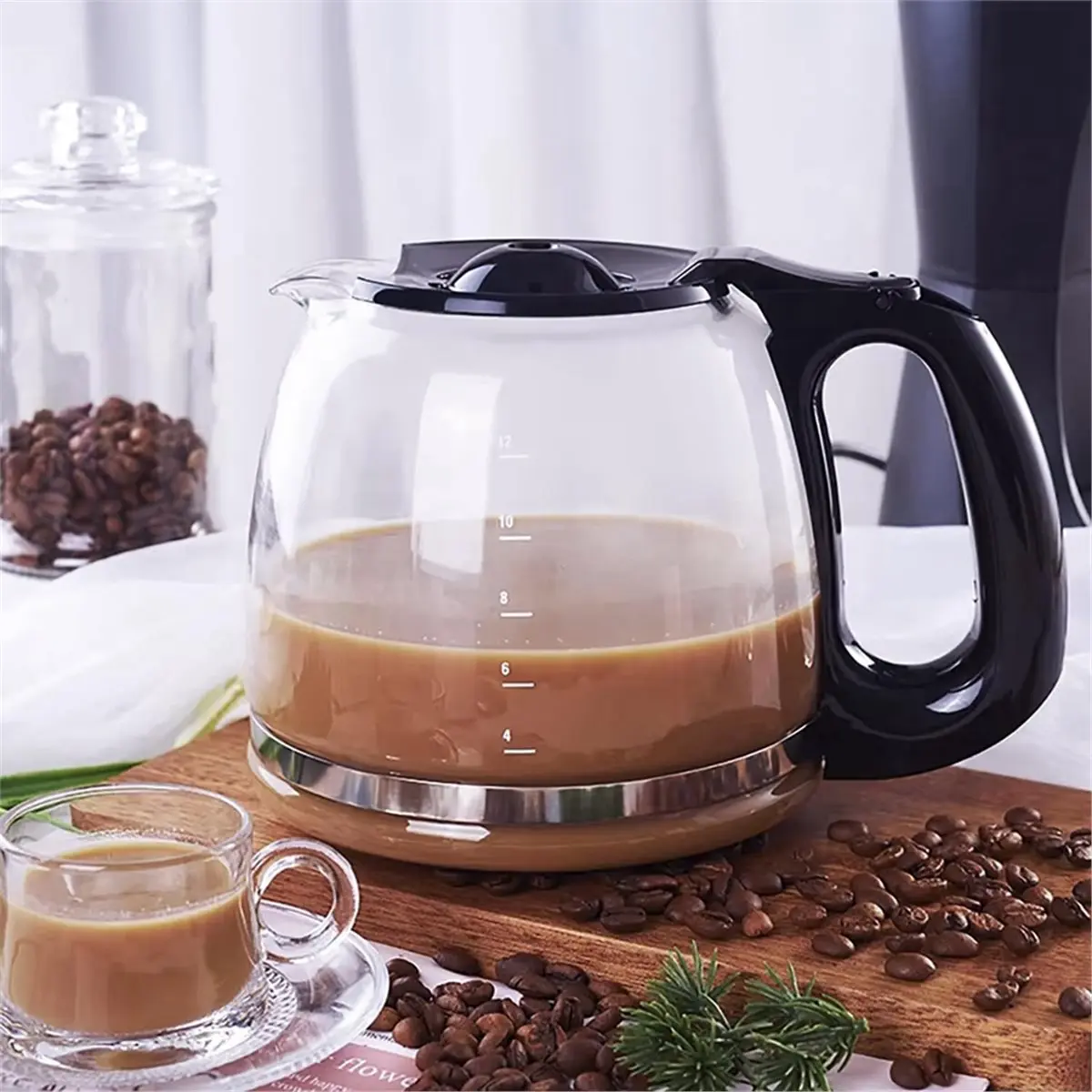 12-Cup Coffee Carafe Replacement for Coffeemaker,Glass Coffee Pot Model CM1160B/W,CM1060B/W,CM1050B/W
