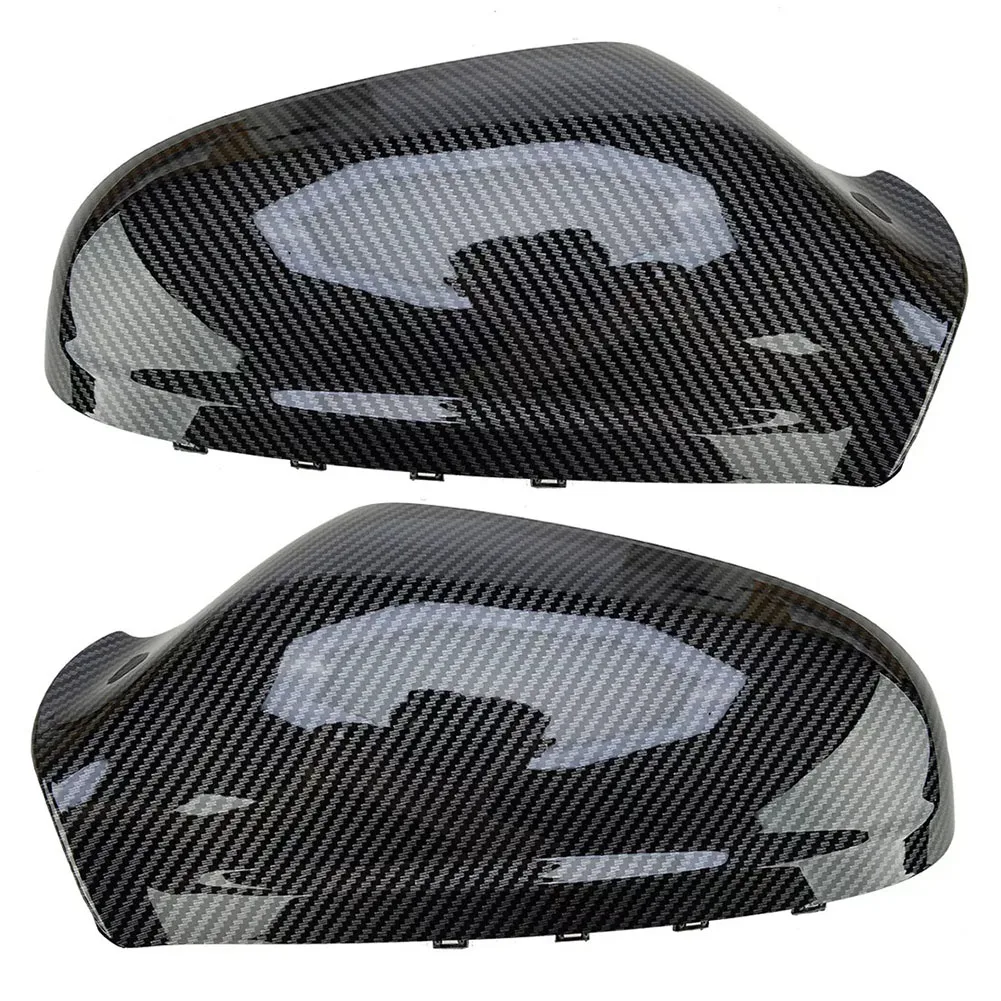 Sleek and Sporty Enhance Your Vehicle's Look with Set of 2 ABS Door Wing Mirrors in Carbon Fiber Style For Astra H