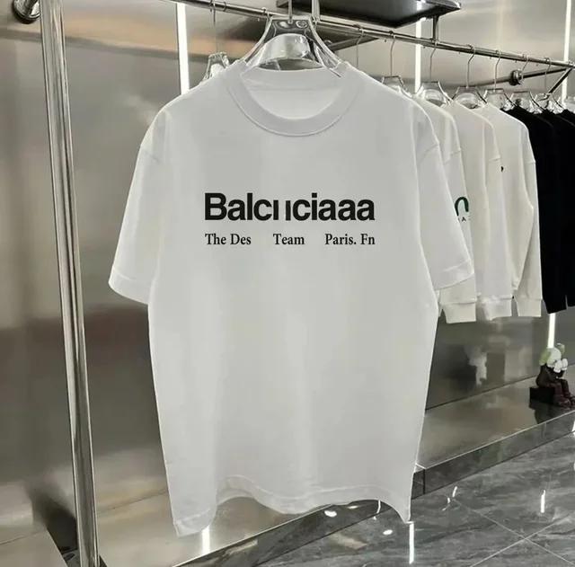 Fashion Designer Casual T-shirt Men's Women's Short Sleeved Letter 3D Printed High-quality 2026Summer Casual Style High-end 4