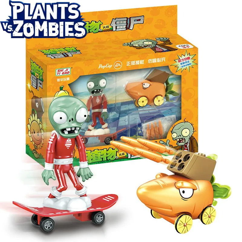 

Plants Vs. Zombies Children's Toys Barricade Barrel Sun God Cowboy Zombie Stiff King Doll Baby Doll Toys birthday gift H28021