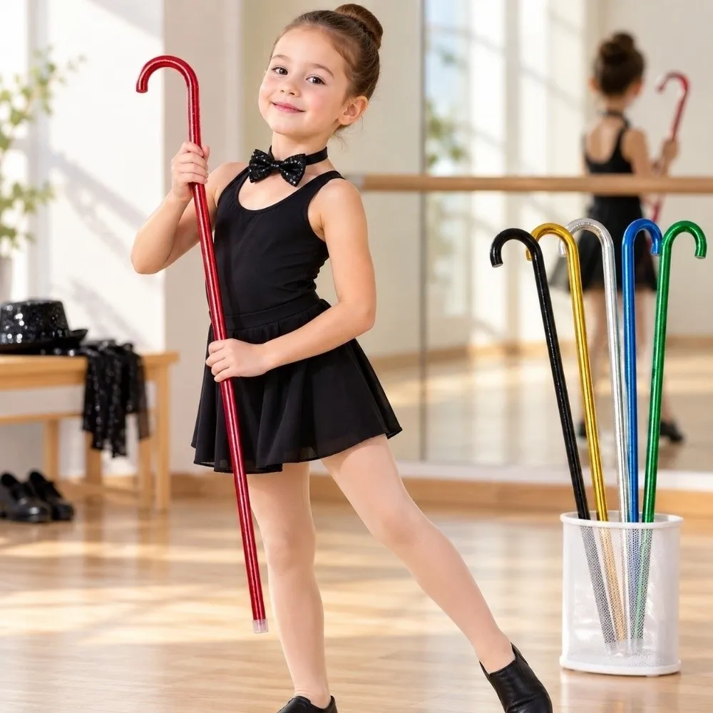 60cm Adult Children's Laser Dance Cane Diameter 1.6cm 10 Colors Belly Dance Performance Stick Jazz Dance Props