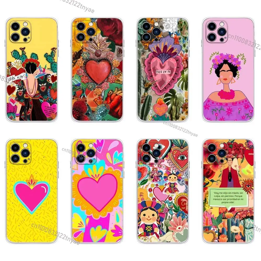 

Fashion F-FridaS-S K-Kahlo Phone Case for iPhone 16,15,14,13,12,11 Pro,Max 17,Air,E Anti-Fingerprint Anti-Shock Rear Cover