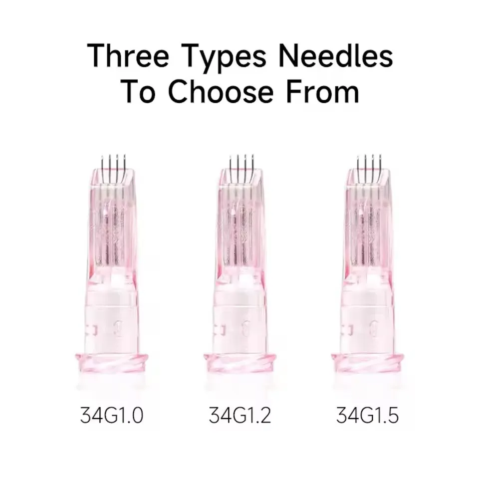 

Hot sale Medical Small Powder 4needle Disposable 34G 1.2mm/1.5mmUltrafine Mosquito Non Painless Beauty neck tool