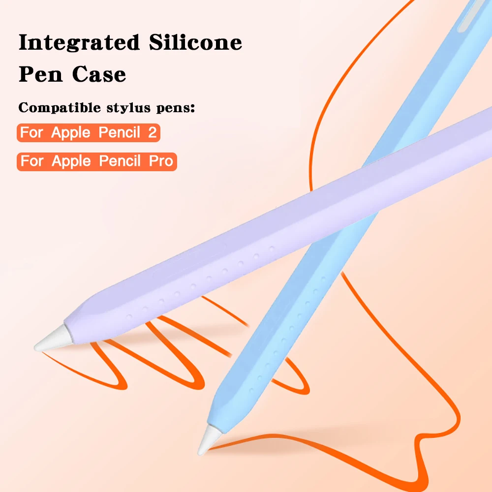Soft Silicone Ultra Thin Tablet Pencil Case Anti-scratch Shockproof Stylus Sleeve Ergonomic Waterproof For Apple Pencil Pro 2