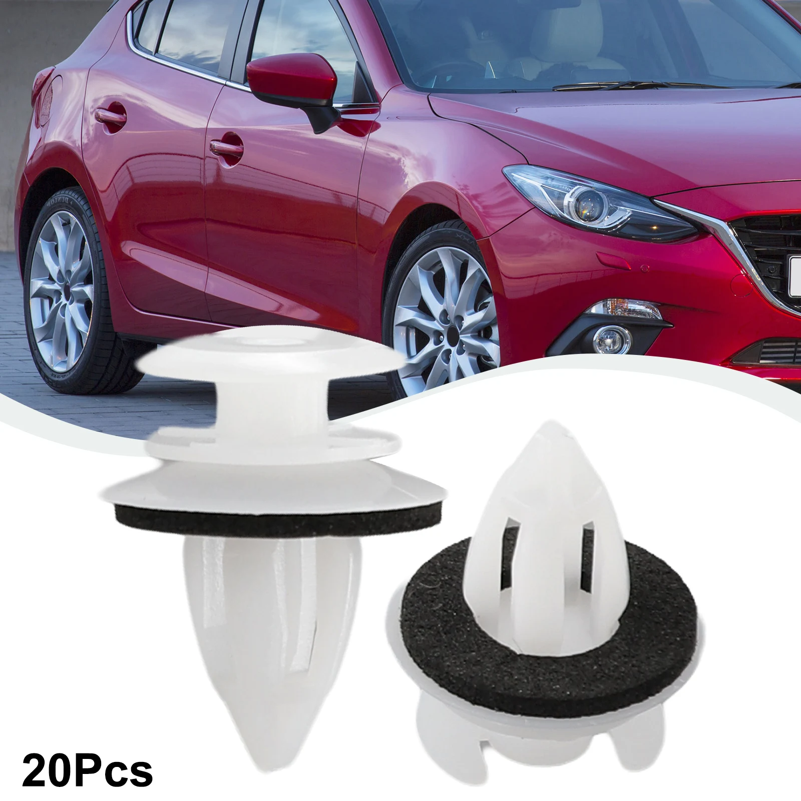 Plastic White With Washers 7.5-8mm Trim Panel Interior For BMW BE36 E38 for e39 E46 X5 for m3 Retainer Car Accessories