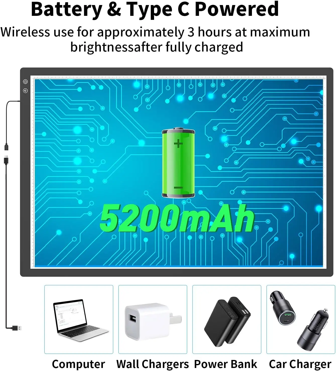 Rechargeable A2 Light Pad 23.7